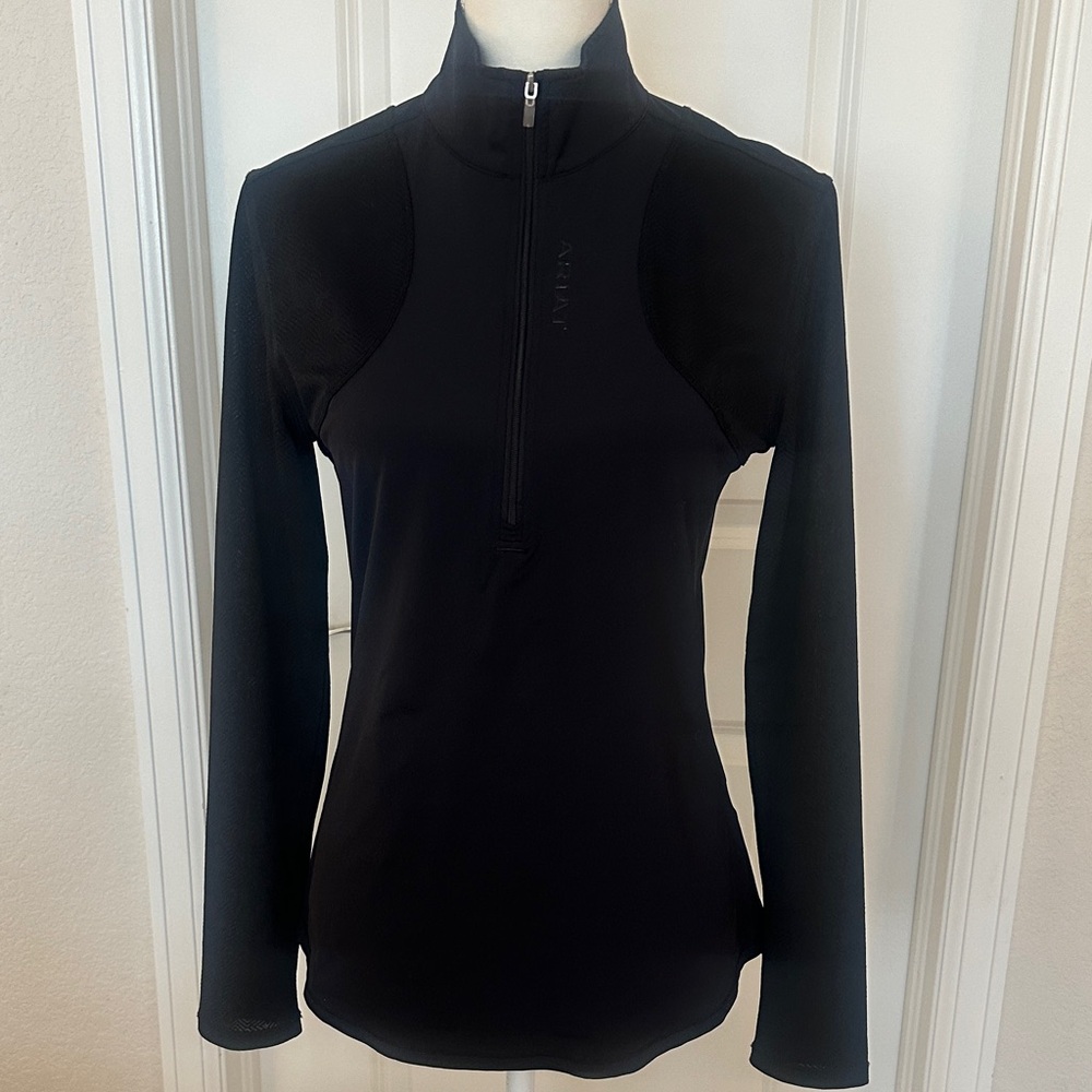 Ariat Tek Black Long Sleeve Womens Half Zip